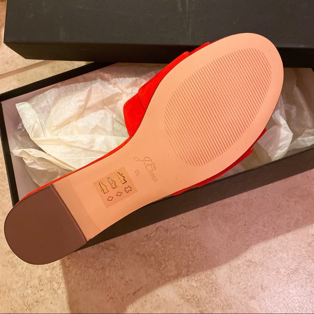 J. Crew Cora Buckle Slide Sandal - Bright Cerise - Picture 2 of 6
